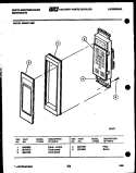 CONTROL PANEL Diagram and Parts List for KM487LXM0  Frigidaire Microwave