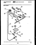 BURNER, MANIFOLD AND GAS CONTROL Diagram and Parts List for GF320NW1  Frigidaire Range