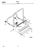 FRAME Diagram and Parts List for MDB124BFR2  Frigidaire Dishwasher