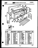 UPPER BODY PARTS Diagram and Parts List for 73-7857-00-01  Tappan Cooktop