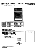 COVER Diagram and Parts List for FGF335CGTE  Frigidaire Range