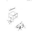 WINDOW MOUNTING PARTS Diagram and Parts List for MH413C1QA  Kelvinator Air Conditioner