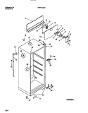 CABINET W / FAN ASSY Diagram and Parts List for WRT13CGBZ1  Frigidaire Refrigerator