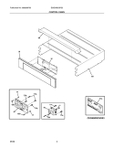 CONTROL PANEL Diagram and Parts List for E30EW85GPS3  Electrolux Wall Oven