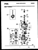 TRANSMISSION PARTS Diagram and Parts List for FWX645LBS0  Frigidaire Washer