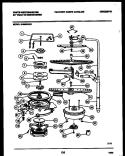 MOTOR PUMP PARTS Diagram and Parts List for SU880RXR1  Frigidaire Dishwasher