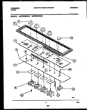 CONTROL PANEL Diagram and Parts List for FEC9X8XABA  Frigidaire Cooktop