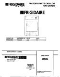 COVER Diagram and Parts List for FDG646GES0  Frigidaire Dryer