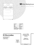 COVER Diagram and Parts List for WWGF3004KWC  Westinghouse Range