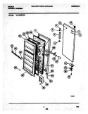 DOOR Diagram and Parts List for UL2030ECW5  Electrolux Freezer