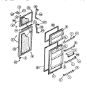 Part Location Diagram of 3916409 Frigidaire FREEZER DOOR (COFFEE)