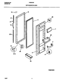 REFRIGERATOR DOOR Diagram and Parts List for FRS22ZRFD0  Frigidaire Refrigerator