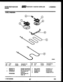 BROILER PARTS Diagram and Parts List for KF400GDF5  Frigidaire Range