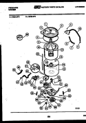 TUB DETAIL Diagram and Parts List for WCDLW0  Frigidaire Washer