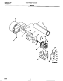 MOTOR Diagram and Parts List for FDE216RBS2  Frigidaire Dryer