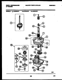 TRANSMISSION PARTS Diagram and Parts List for LA800AXW1  Frigidaire Washer