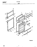 DOOR Diagram and Parts List for WRT13CGBD2  Frigidaire Refrigerator