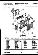 CABINET PARTS Diagram and Parts List for AL119L1A3  Frigidaire Air Conditioner