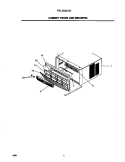 CABINET FRONT AND WRAPPER Diagram and Parts List for FAL123J1A1  Frigidaire Air Conditioner