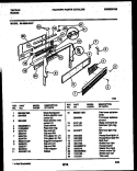 BACKGUARD Diagram and Parts List for 30-3989-23-07  Tappan Range