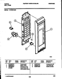CONTROL PANEL Diagram and Parts List for 57-2709-00-06  Tappan Microwave Oven Combo
