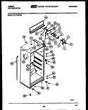 CABINET PARTS Diagram and Parts List for RT17F5WX4A  Gibson Refrigerator