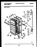 DOOR PARTS Diagram and Parts List for FU218LRW6  Frigidaire Freezer