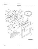 ICE & WATER DISPENSER Diagram and Parts List for GLRS264ZAW1  Frigidaire Refrigerator