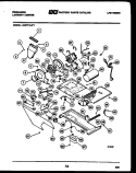 MOTOR, BLOWER AND CABINET PARTS Diagram and Parts List for LCG771LL1  Frigidaire Washer Dryer Combo