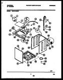 CABINET PARTS Diagram and Parts List for MWX121RBD0  Frigidaire Washer