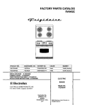 COVER Diagram and Parts List for FED355ASD  Frigidaire Range