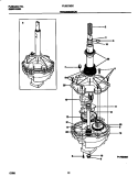 TRANSMISSION Diagram and Parts List for FLSE72GCS9  Frigidaire Washer Dryer Combo