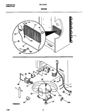SYSTEM Diagram and Parts List for MFU14F3BW6  Frigidaire Freezer