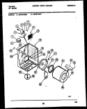 CABINET AND COMPONENT PARTS Diagram and Parts List for 49-2151-23-01  Tappan Dryer