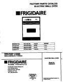 COVER Diagram and Parts List for FEB556CEBF  Frigidaire Wall Oven