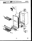CABINET PARTS Diagram and Parts List for FU168JRW3  Frigidaire Freezer