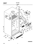 CABINET Diagram and Parts List for WRT17MB3AQ3  Westinghouse Refrigerator
