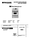 RANGE, ELECTRIC Diagram and Parts List for GW30SPEA2  Frigidaire Range