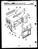 CABINET PARTS Diagram and Parts List for MH525D2SA  Kelvinator Air Conditioner