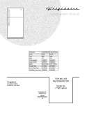 COVER Diagram and Parts List for FTMD18P4KB1  Frigidaire Refrigerator