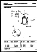 COMPRESSOR Diagram and Parts List for MH205G1QA  Kelvinator Air Conditioner