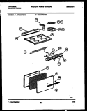 COOKTOP AND DOOR PARTS Diagram and Parts List for CE200SP2W2  Frigidaire Cooktop