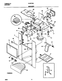 DISPENSER Diagram and Parts List for GLRSF236JB1  Frigidaire Refrigerator