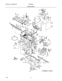 OVEN,CABINET Diagram and Parts List for EI30BM55HSC  Electrolux Microwave