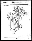 CABINET PARTS Diagram and Parts List for GTN175CH2  Frigidaire Refrigerator
