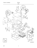 BODY Diagram and Parts List for FEB24S5ABC  Frigidaire Wall Oven