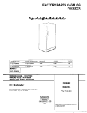 COVER Diagram and Parts List for FFU17G9HW2  Frigidaire Freezer
