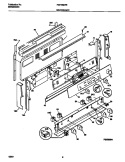 BACKGUARD Diagram and Parts List for FEF389WECE  Frigidaire Range