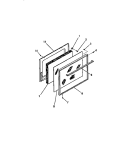 OVEN DOOR Diagram and Parts List for GC32BCL1  Frigidaire Range