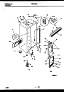 CABINET PARTS Diagram and Parts List for MRS19BRAW1  Frigidaire Refrigerator